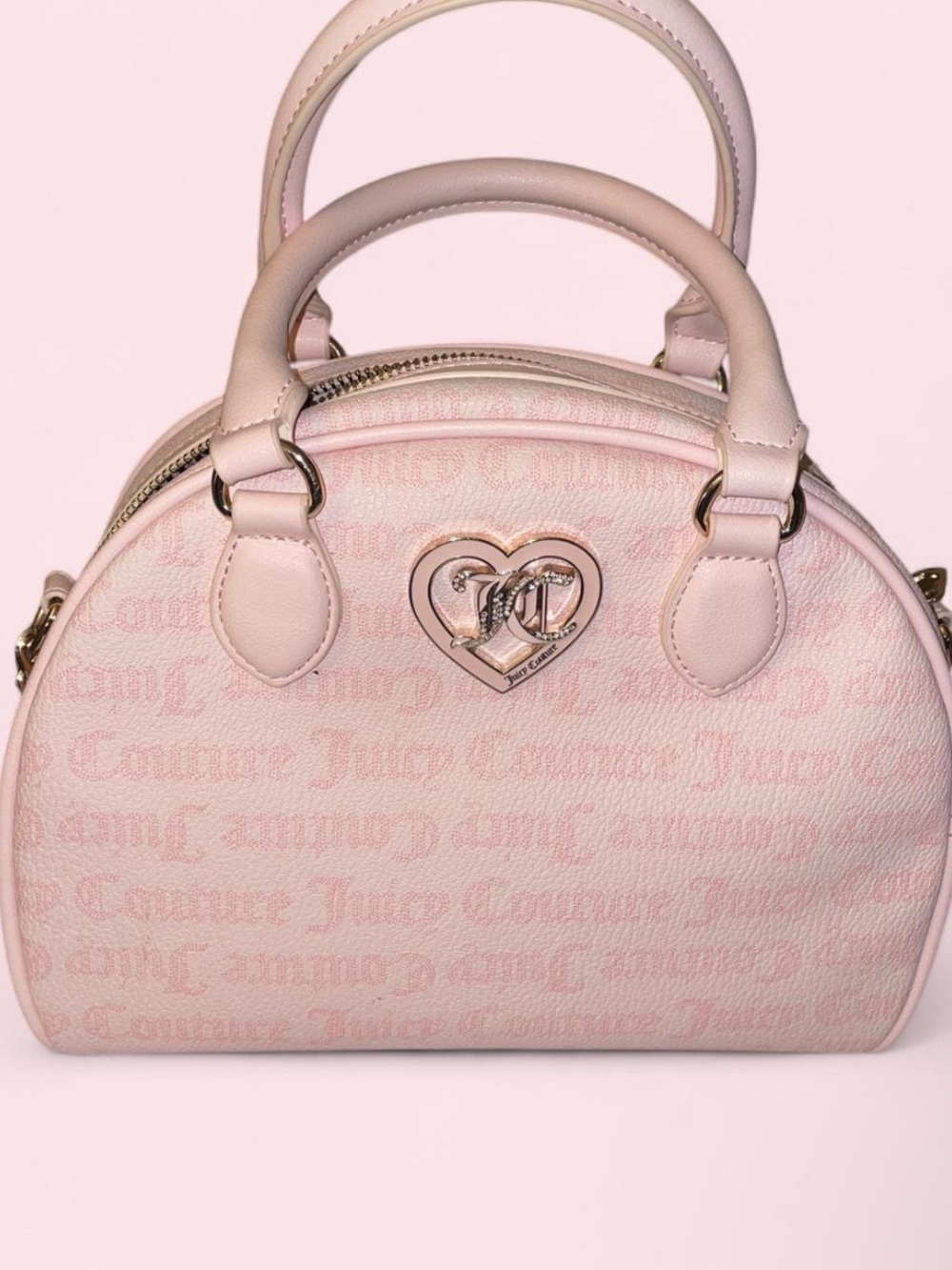 Juicy Couture Powder Blush Pink Dome Satchel